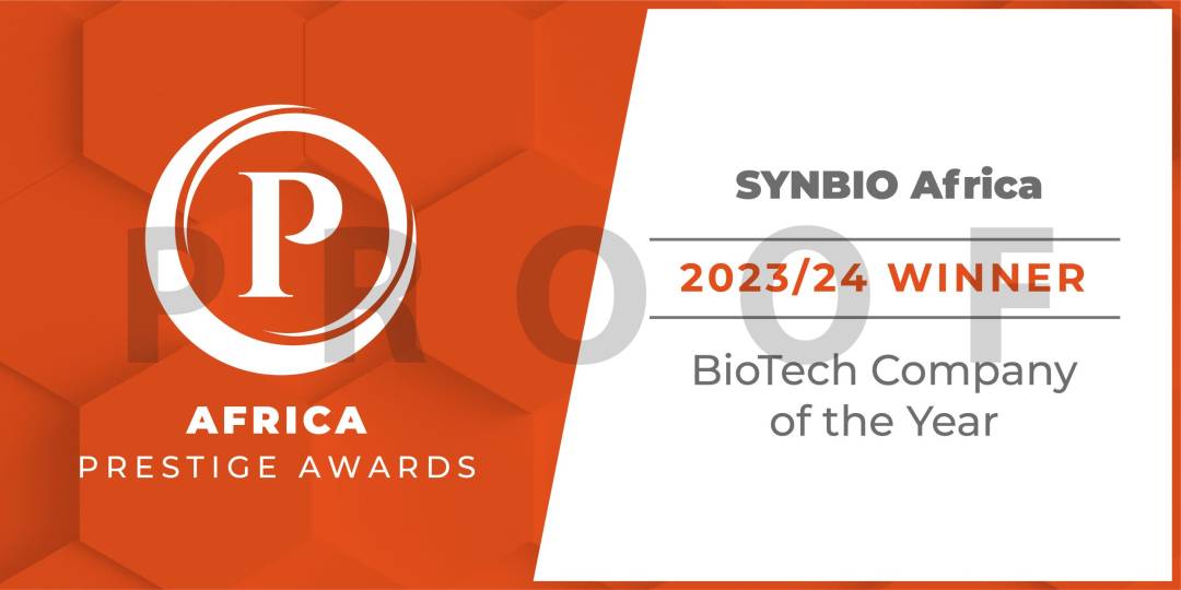 SynBio Africa Awarded as Biotech Company of the Year 2023/24 by Africa Prestige Awards.